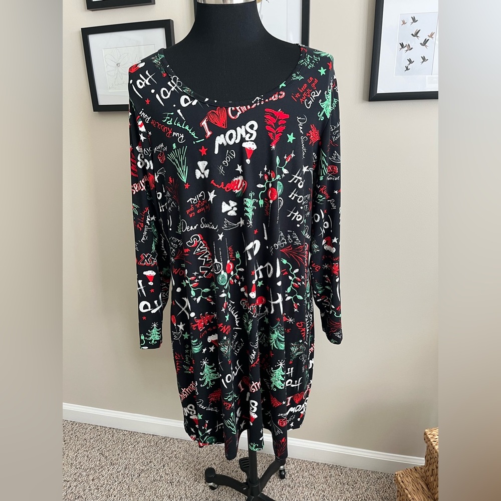 Christmas Womens plus dress